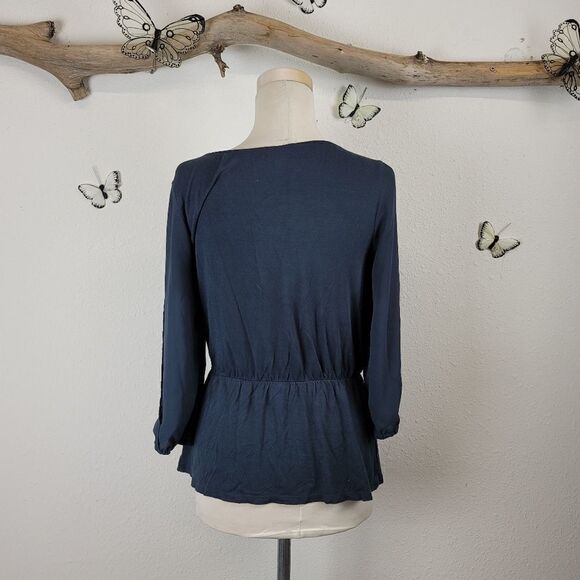 Anthropologie deletta ruffle front blouse - Picture 4 of 9